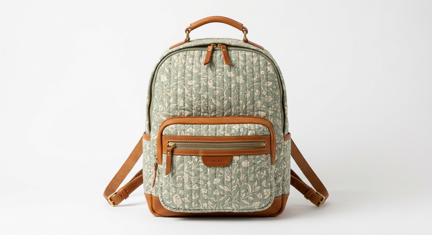 Quilted Cotton Backpack